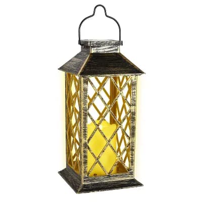 Solar Powered Led Outdoor Lantern Candle