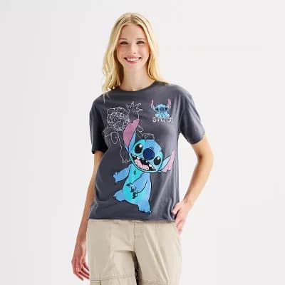 Disney's Lilo & Stitch Juniors' Stitch Graphic Tee