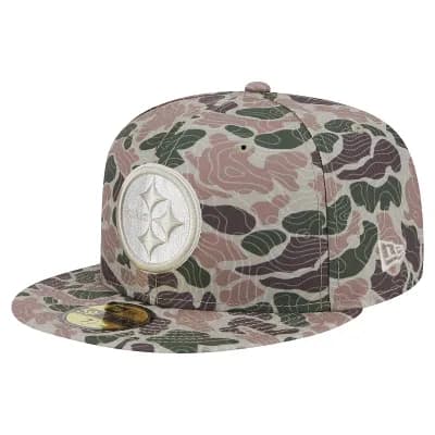 Men's New Era Pittsburgh Steelers Geo Camo 59FIFTY Fitted Hat