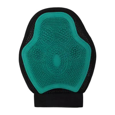 1 pc Durable Double-Sided Pet Grooming Gloves for Bathroom Pet Store Green