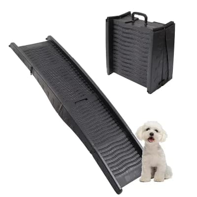 Dog Ramp for Bed, Non-Slip Portable Folding Stairs, Dog Ramp for Car, Easy Car Access for Dogs