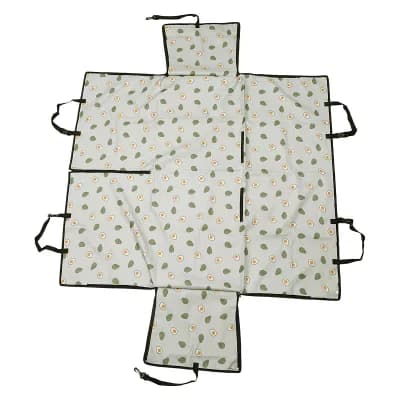 Waterproof Car Seat Cover for Dog Cat Fruits Prints Grey 1 pc