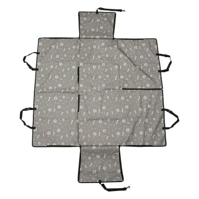 Waterproof Car Seat Cover for Dog Cat Paw Prints 1 pc