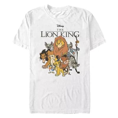 Disney's The Lion King Characters Group Portrait Men's Graphic Tee