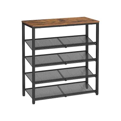 5 tier Shoe Rack, Narrow Shoe Organizer for Closet Entryway