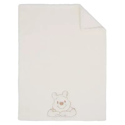Disney's Winnie the Pooh Embroidered Sherpa Baby Blanket