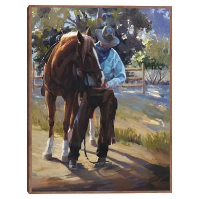 Masterpiece Pardners Framed Canvas Wall Art