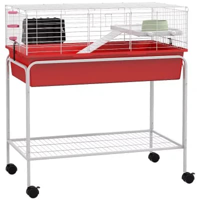 PawHut Small Animal Cage Guinea Pig, Hedgehog, Ferret