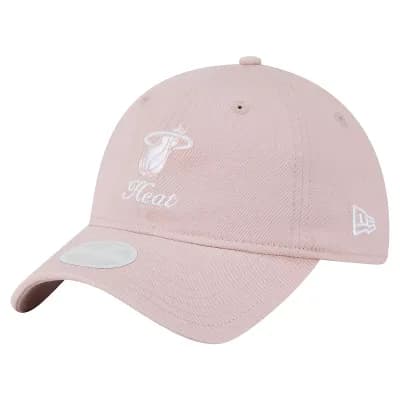 Women's New Era Pink Miami Heat Gameday Preppy 9TWENTY Adjustable Hat