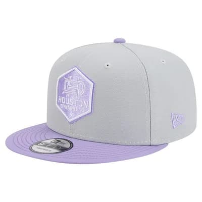 Men's New Era Gray Houston Dynamo FC Color Pack Two-Tone 9FIFTY Snapback Hat