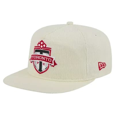 Men's New Era Cream Toronto FC 2025 Kickoff Snapback Golfer Hat
