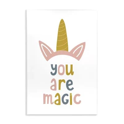 Stupell Home Decor You Are Magic Unicorn Horn Plaque Wall Art