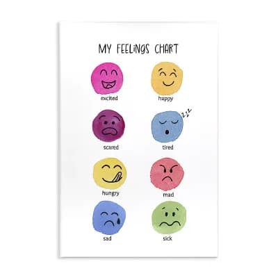 Stupell Home Decor Children's Feelings Chart Plaque Wall Art
