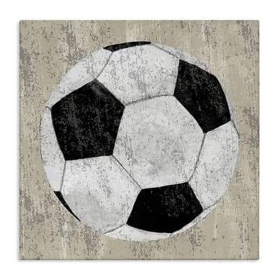 Stupell Home Decor Rustic Sports Soccer Ball Canvas Wall Art
