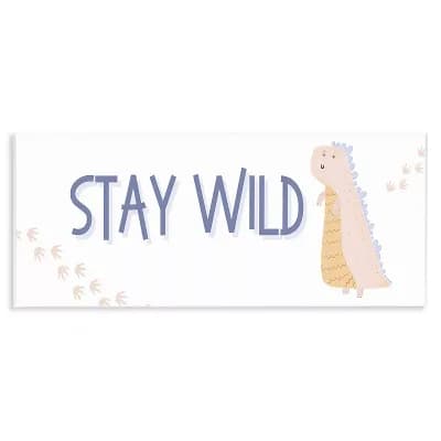 Stupell Home Decor Stay Wild Dinosaur Wall Plaque