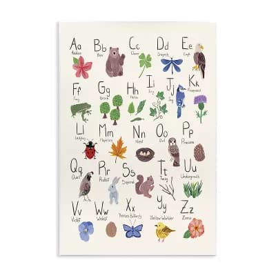 Stupell Home Decor Animal Alphabet Wall Plaque