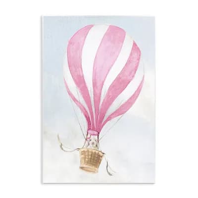 Stupell Home Decor Rabbit in Pink Balloon Wall Plaque