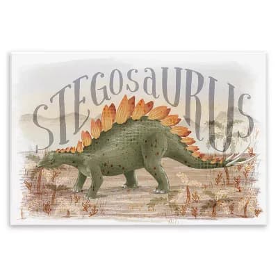 Stupell Home Decor Stegosaurus In Nature Wall Plaque