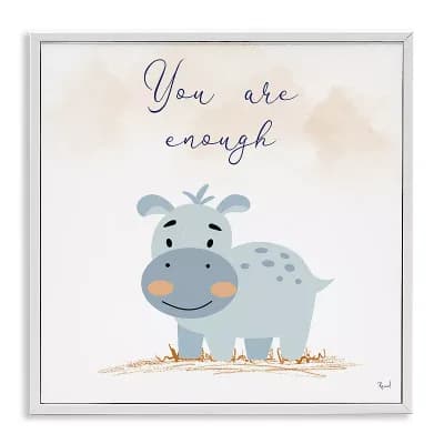 Stupell Home Decor You Are Enough Inspirational Framed Giclee Wall Art