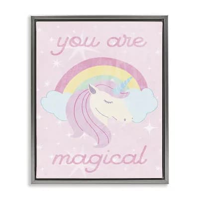 Stupell Home Decor Magical Sparkle Unicorn Framed Wall Art