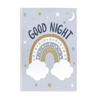 Stupell Home Decor Good Night Rainbow Plaque Wall Art