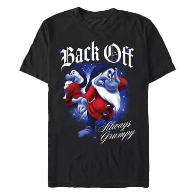 Disney's Snow White And The Seven Dwarfs Grumpy Back Off Men's Graphic Tee