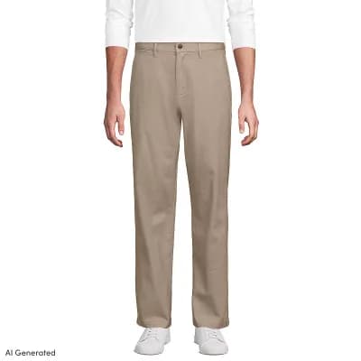 Men's Lands' End Relaxed Straight Fit Chino