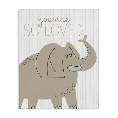 Stupell Home Decor You Are So Loved Elephant Canvas Wall Art