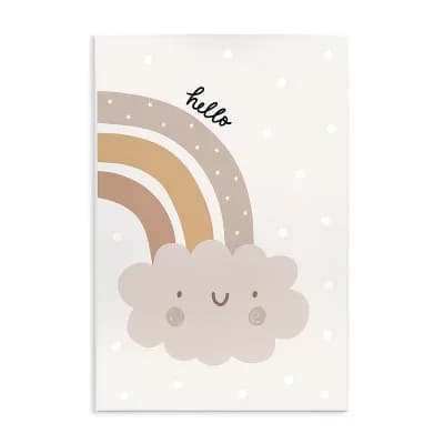 Stupell Home Decor Hello Earthy Rainbow Plaque Wall Art