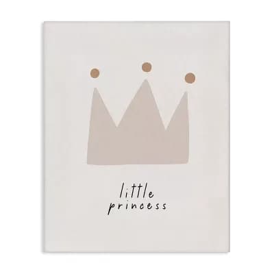 Stupell Home Decor Little Princess Crown Canvas Wall Art