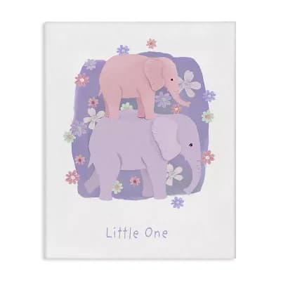 Stupell Home Decor Little One Baby Elephant Wall Art
