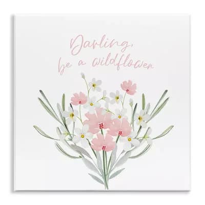 Stupell Home Decor Be A Wildflower Phrase Plaque Wall Art