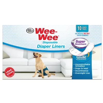 Four Paws Wee Wee Super Absorbent Disposable Diaper Liners