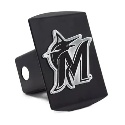WinCraft Miami Marlins Premium Metal Chrome Logo Hitch Cover