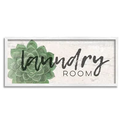 Stupell Home Decor Laundry Room Framed Canvas Wall Art