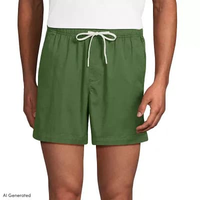 Men's Lands' End 5.5-Inch Lightweight Twill Easy Shorts