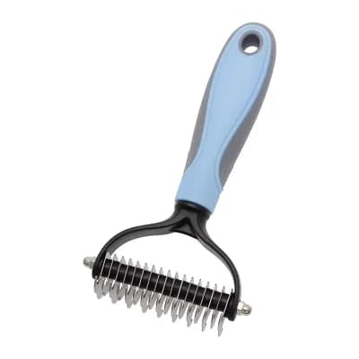 Pets Grooming Supplies, Professional Undercoat Rake, Shedding Control for Dogs and Cats, 6.69"x3.54"