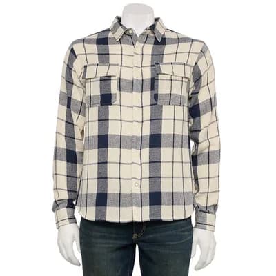 Men's Reverse Threads Textured Long Sleeve Button-Down Shirt
