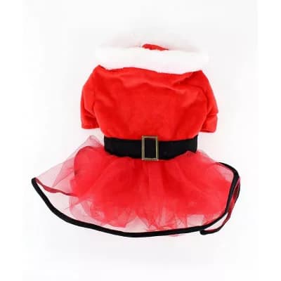 Midlee Mrs. Claus Santa Tutu Dog Dress