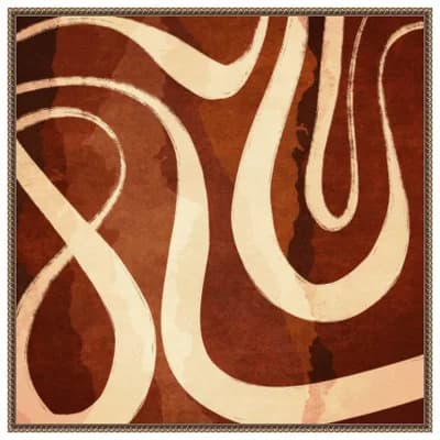 Meandering River 1 by Emel Tunaboylu Framed Canvas Wall Art Print