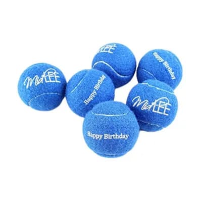 Midlee Happy Birthday Dog Tennis Balls (6 Pack)