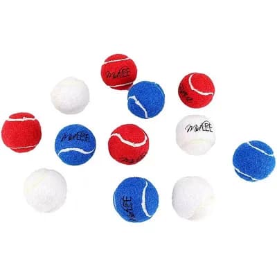 Midlee Dog Tennis Balls- Set Of 12- 4th Of July