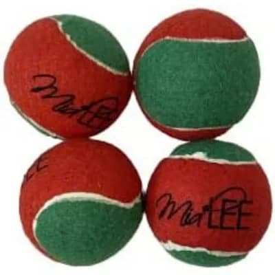 Midlee Candy Cane Christmas Dog Tennis Balls 2.5" With Squeakers