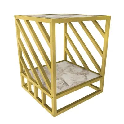 Norm Side Table - Ephesus Gold