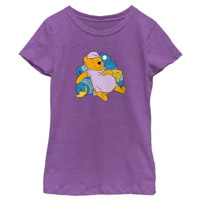 Disney's' Winnie The Pooh Night Snack Girls 7-16 Graphic Tee