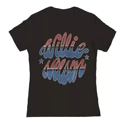Juniors' Willie Nelson Graphic Tee