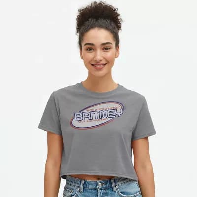 Juniors' Britney Spears Miss American Dream Since I Was Seventeen Boxy Cropped Graphic Tee