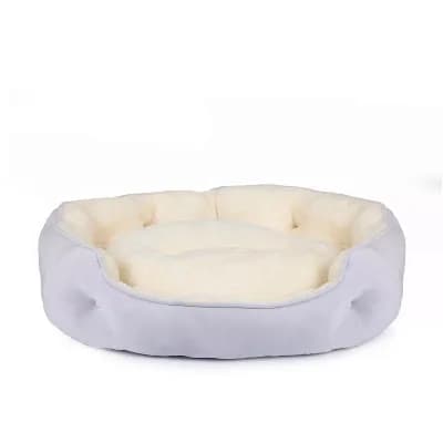 Aoodor Small Pet Bed, Round Cat Bed Washable for Indoor Cats, Non-Slip Base and Removable Cushion