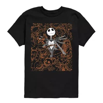 Disney's The Nightmare Before Christmas Boys 8-20 Character Collage Graphic Tee