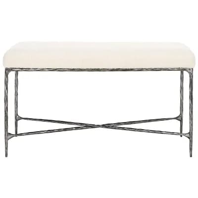 Safavieh Mandy Upholstered Metal Base Bench